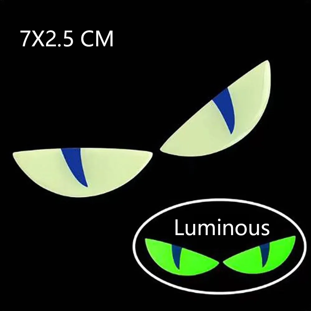 Reflective Devil's Eye Stickers For Car and Motorcycle Decor Improves Night visibility Safety Durability Fashion