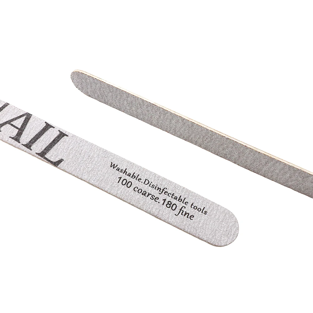 50Pcs Grey Nail Art File Buffer Professional Reusable Emery Boards Pedicure Tool For Acrylic Nails Manicure Accessories And Tool