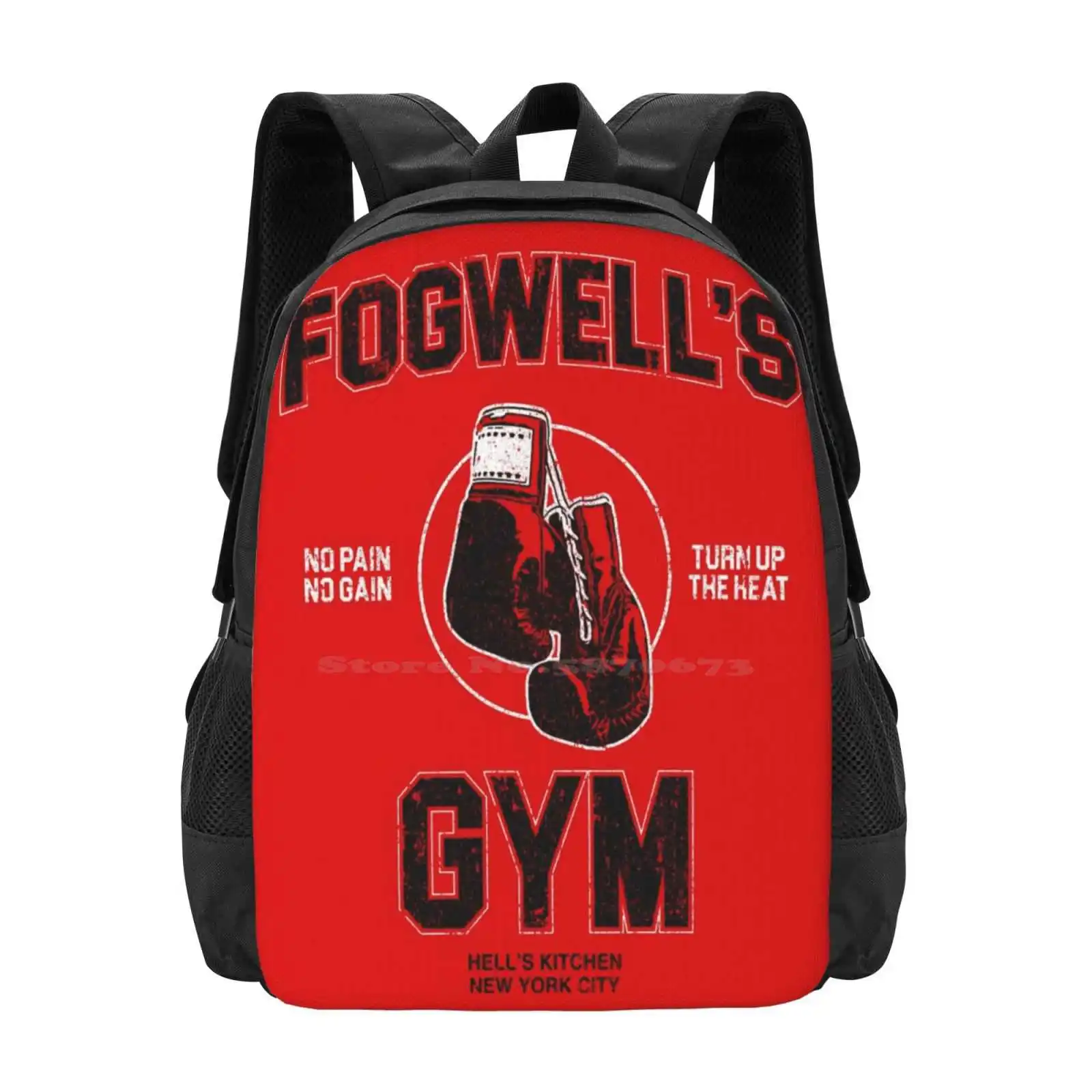 Fogwell'S Gym ( Variant ) Pattern Design Bag Student'S Backpack Justice Foggy Nelson Devil Superheroes Hells Kitchen Nyc