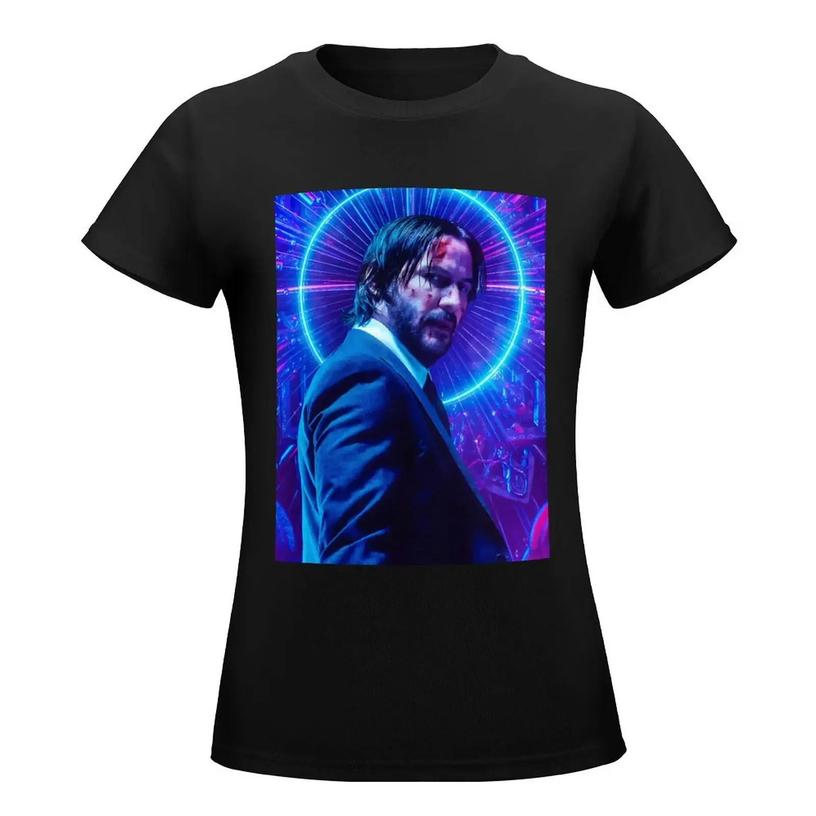 John wick T-Shirt funny Aesthetic clothing shirts graphic tees kawaii clothes t shirt Women