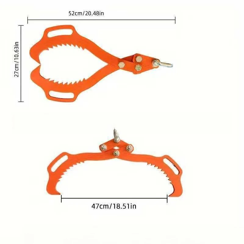 Wood clamping hook, grappling hook, hanging hook, wood lifting hook