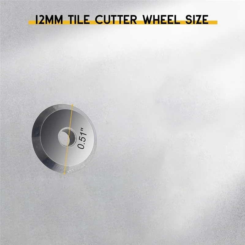 A69ereplacement Scoring Wheel Set For Sigma-Pull Handle Tile Cutter, 13Mm, Alloy Steel, Silver, 10-Pack