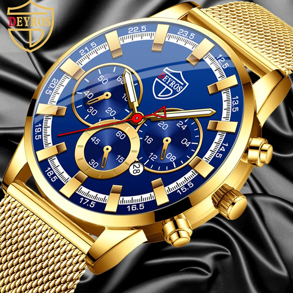 

Модные классические мужские часы, простые мужские ультратонкие часы, сетчатый ремень из сплава, кварцевые наручные часы с датой