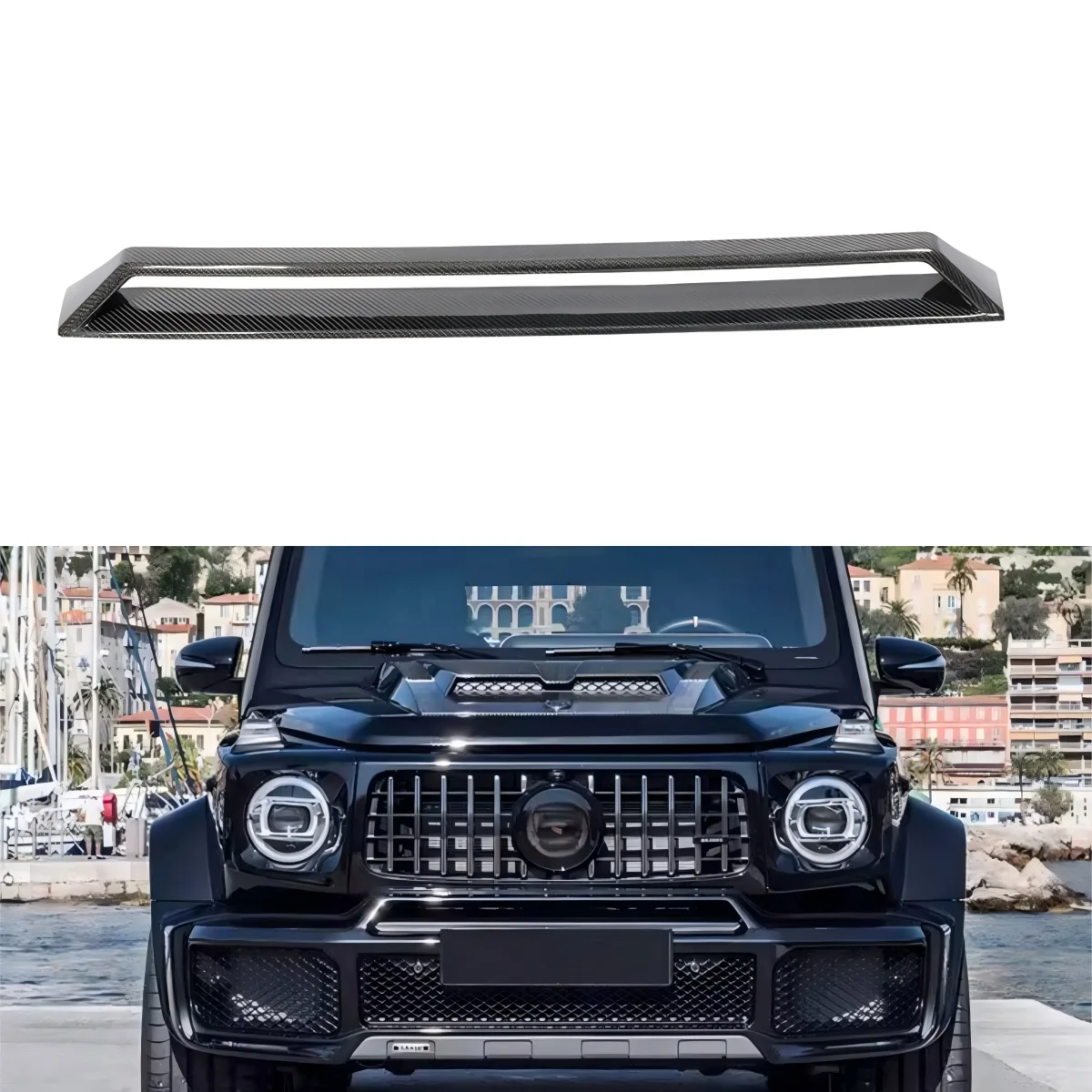 

For Mercedes-Benz G-Class AMG 2019-2024 Carbon Fiber Front Bumper Vent Car Air Intake Body Kits Car Accessories