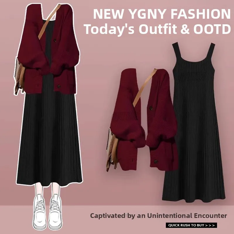 Outono Faion Lazy Sle Versátil Light Maturi Knit Suéter Cardigan Casaco Slim Design Sense Knitted Dr Commute Sle Lon...