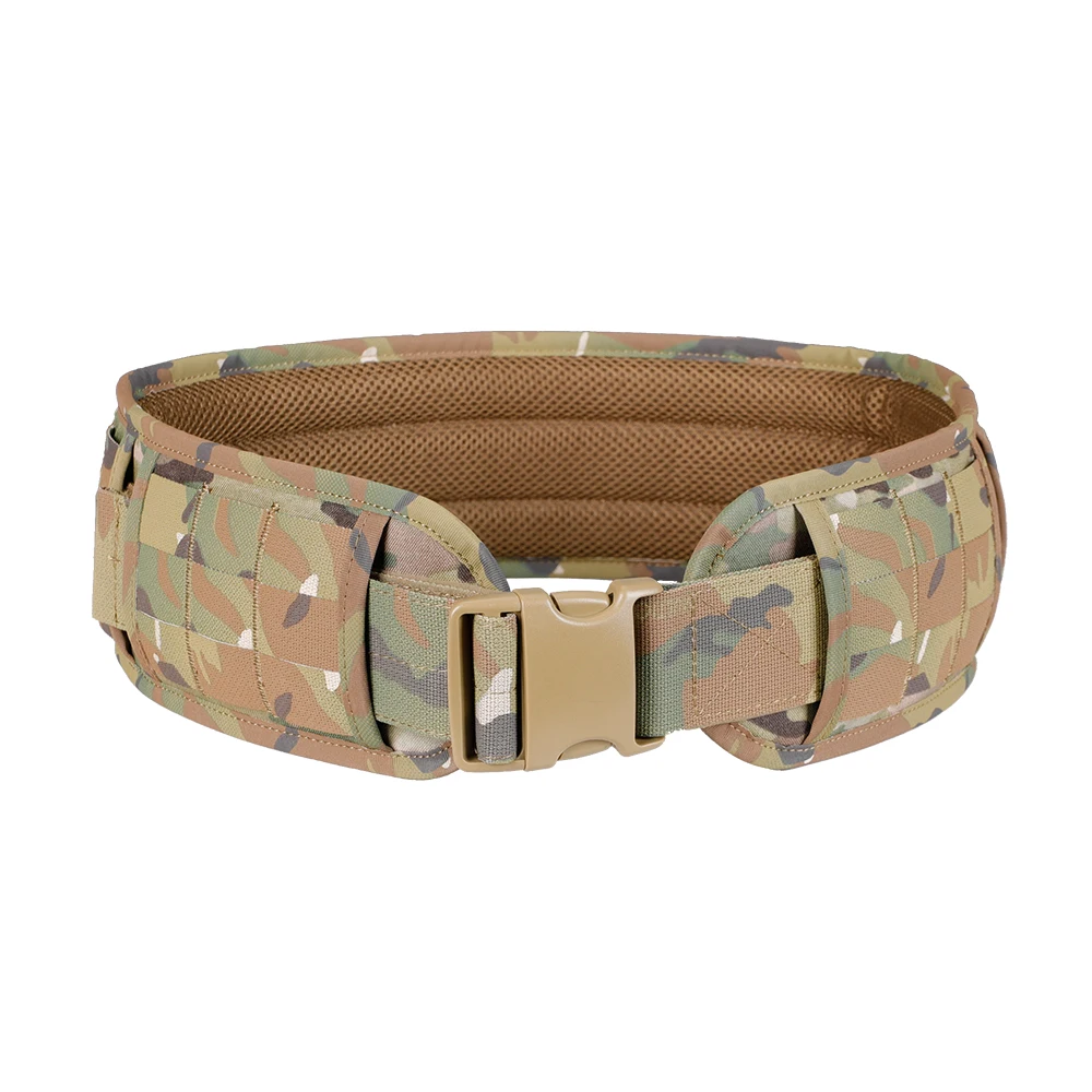 Taktischer Kampfgürtel, verstellbarer Airsoft-Taillengürtel, Schnellverschluss-Schnalle, Outdoor-Jagd, Paintball, gepolstert, verdickt, verbreiterte Taille – Detail 17