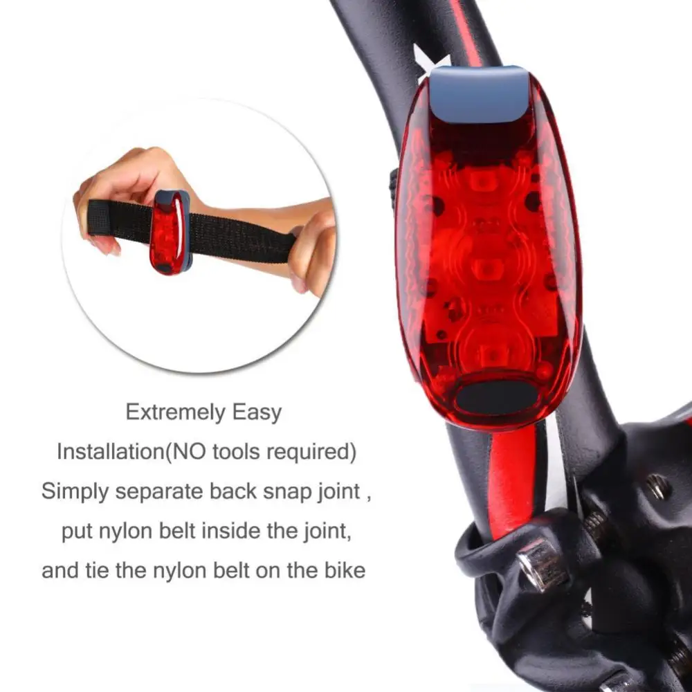 Outdoor Bicycle Taillights MTB Mini Bicycle Taillights Backpack Lights Helmet Lights Running Safety Warnings Cycling Accessories