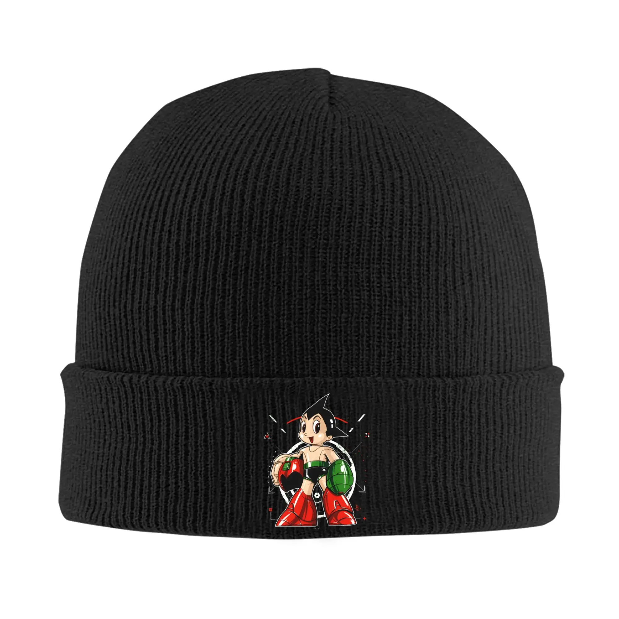 Mega Astro Boy Rock Knitted Caps Women's Men's Beanie Winter Hat Acrylic Astroboy Casual Cap