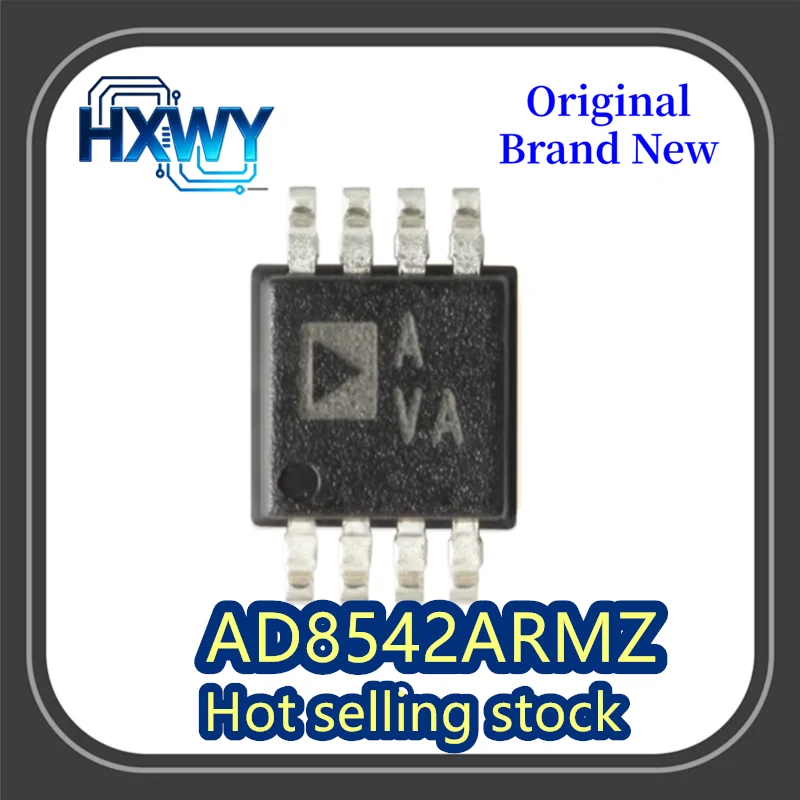 

(5/50 pieces) AD8542ARMZ Operational Amplifier IC silkscreen AVA MSOP-8 surface mount brand new and original.