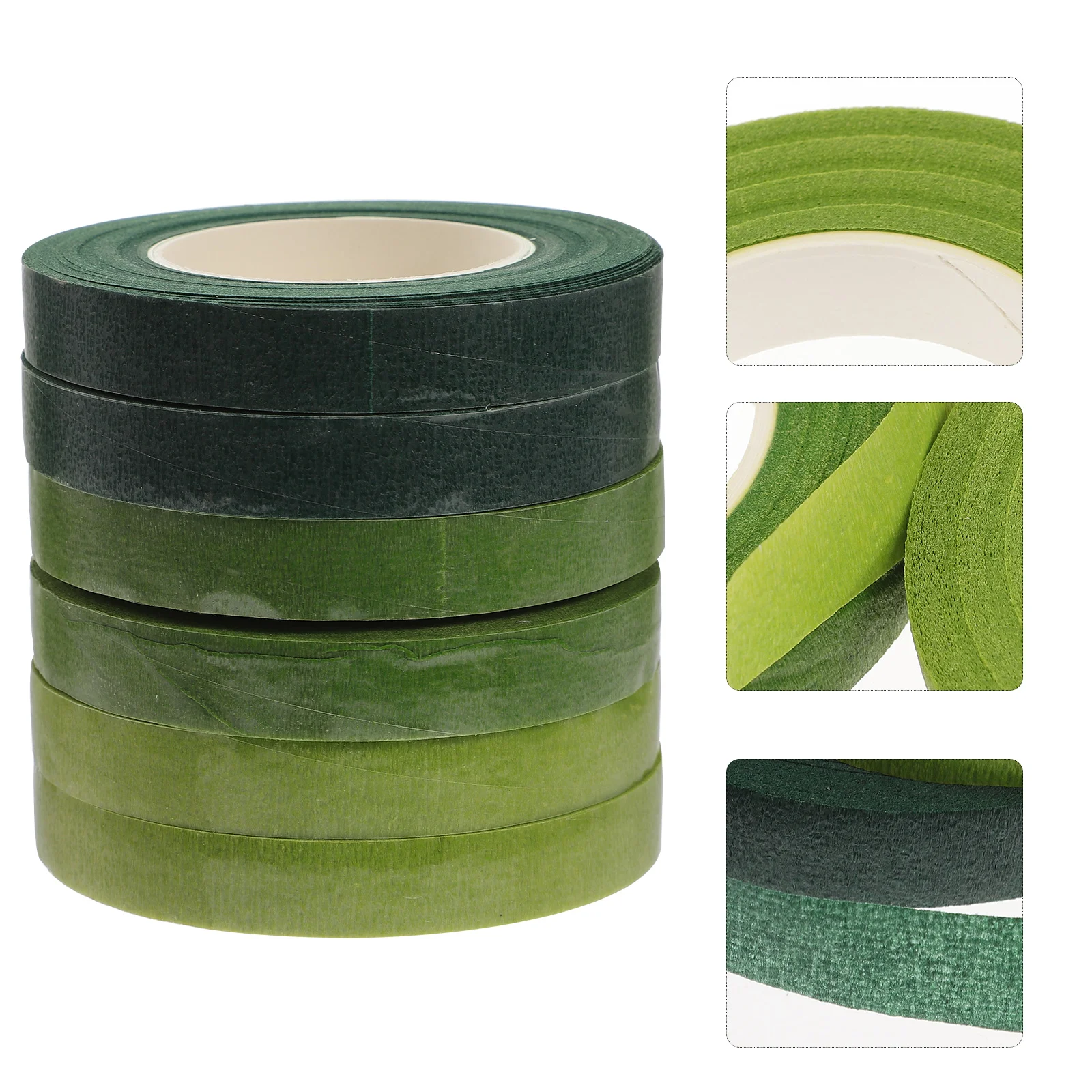 6 Rolls Floral Tape Stem Wrapping Wrapper for Bouquets Flower Arrangement Florist Craft Supplies Tool Twine