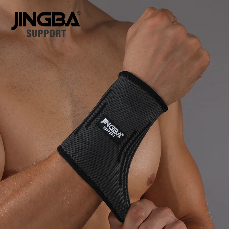 JINGBA SUPPORT Hot Nylon Wrist band men Fitness Bandage Wrist Support Protective gear Wristband Support Tennis Badminton Brace