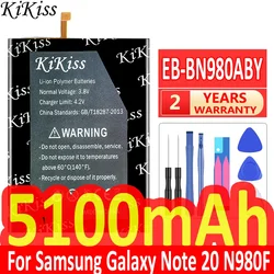 KiKiss Replacement Battery EB-BN980ABY 5100mAh for Samsung Galaxy Note 20 Note20 N980F SM-N980F/DS N980 Battery EBBN980ABY