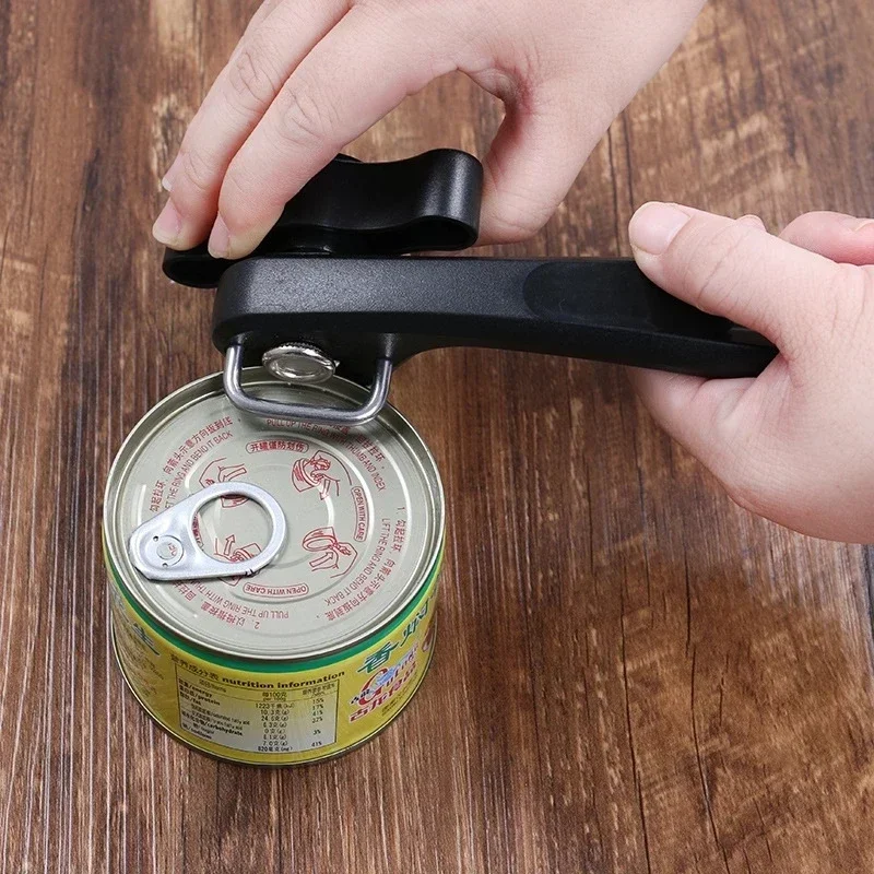 Can Opener Manual Stainless Steel Can Opener Professional Kitchen Tools Safety Handheld Manual Can Opener Side Cut Jar Opener