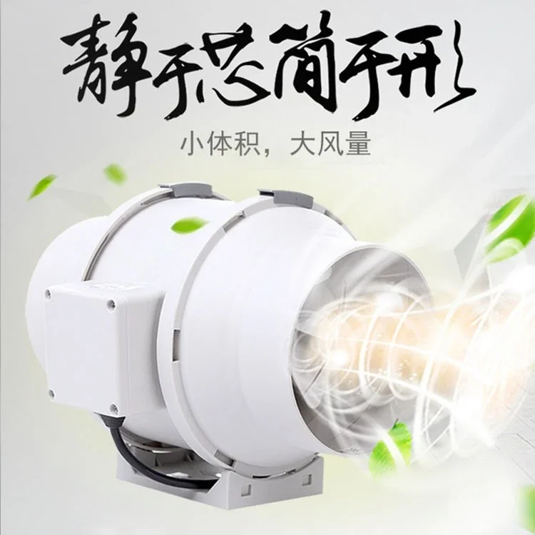 Duct fan circular oblique flow fan