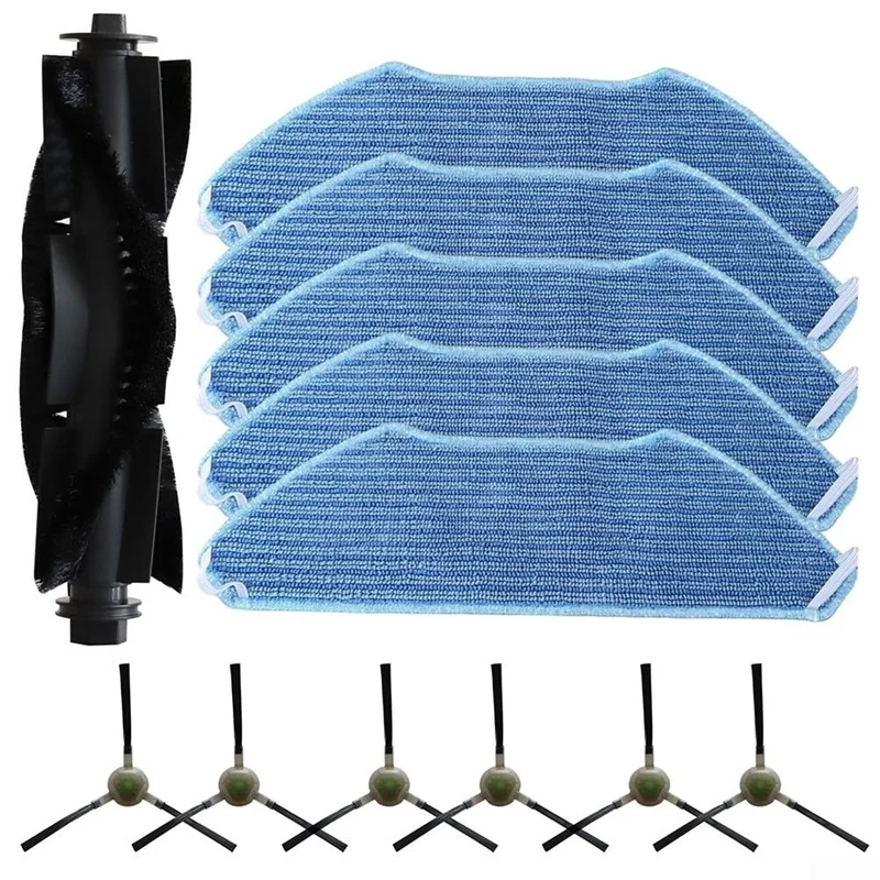 Main Side Brush Filter Mop Cloth Replacement Kit for M1 M2 Pro M2S M2S Pro M2 Plus U180 for Robot-VVNB