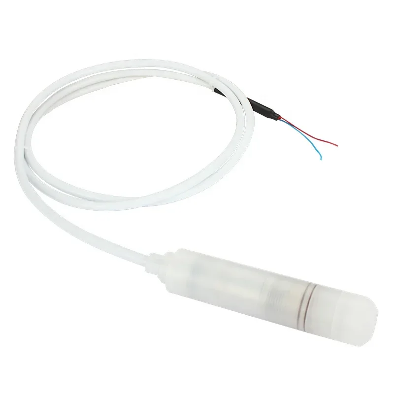 RS485 Sea Water Acid Alkali Anticorrosion Level Sensor PTFE Probe Corrosive Liquid Level Transmitter Gauge For Sewage Tank