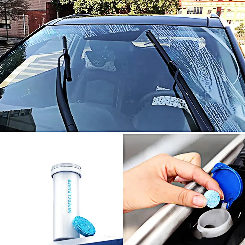 Nettoyant solide pour pare-brise de voiture, tablette effervescente, essuie-glace automatique, nettoyage solide, comprimés concentrés, détergent