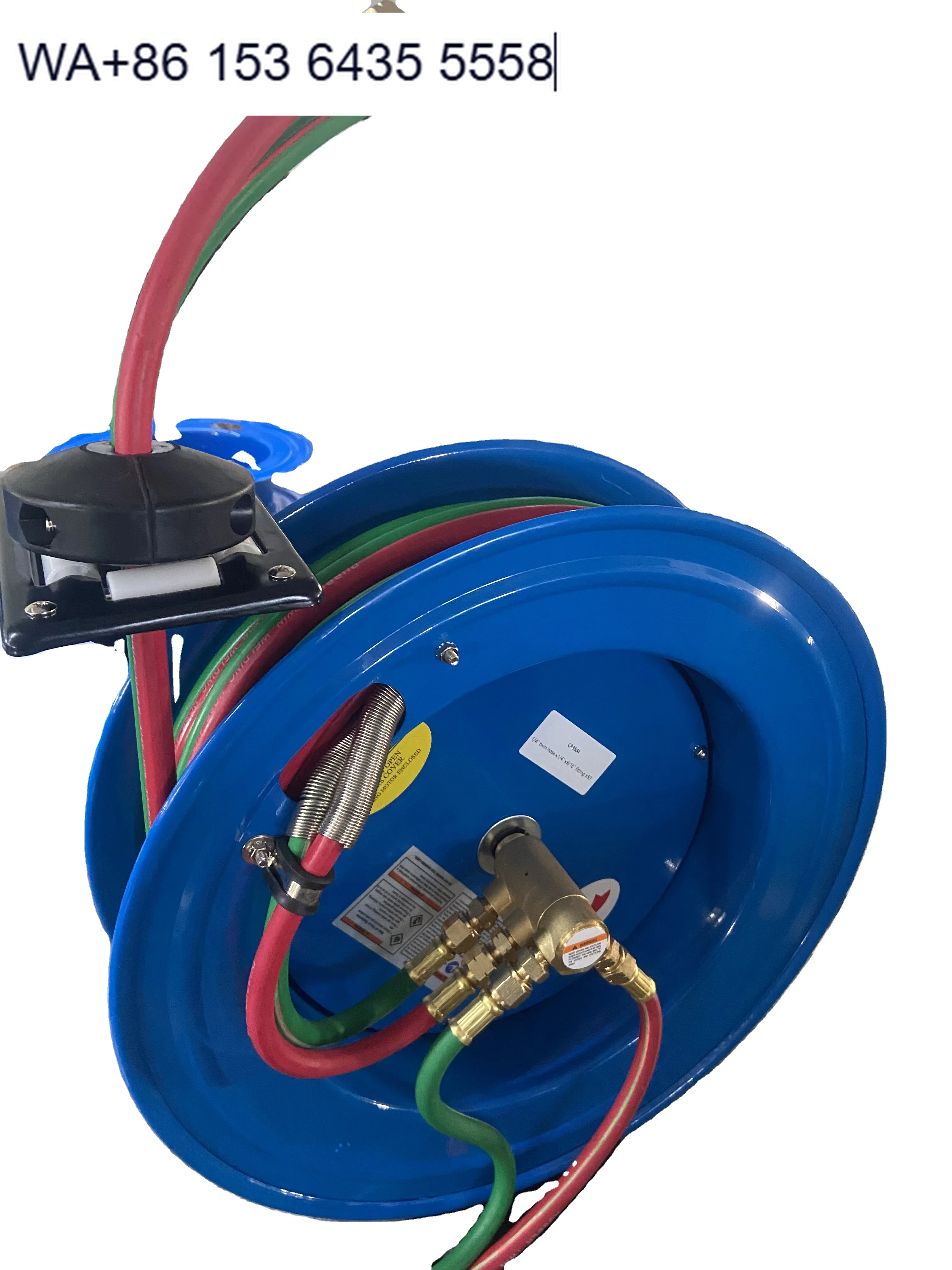 Retractable Acetylene & Oxygen Hose Reel Medical Equipment 15m 1/4'' 20Bar