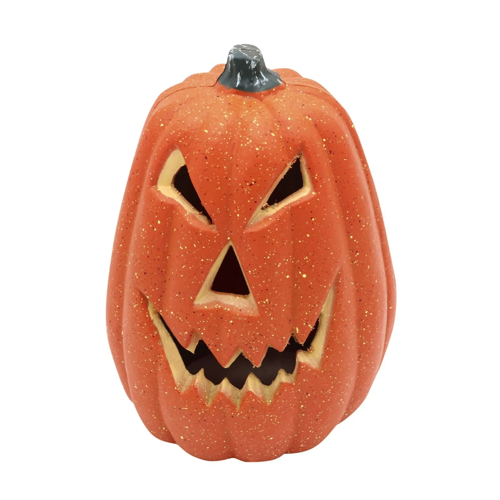 Halloween Led Pumpkin Light Desk Ornament Mini Figurine Table Decoration Jack O Lantern Glowing Sparkly Pumpkin Lamp Cute Spooky