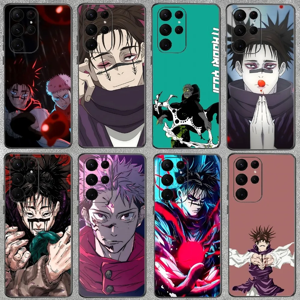 C-Choso-J-JujutsuS-K-Kaisen Anime Phone Case For Samsung Galaxy A52 A12 A51 S21 Edge S22ULTRA S23 S20LITE Plus Ultra Black Cover