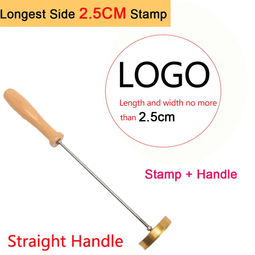 Personalisierter Brandstempel mit LOGO für Holzbearbeitung, Steak, BBQ, Lederhandwerk, Messing-Heizwerkzeug, DIY Steak, Burger, Holz