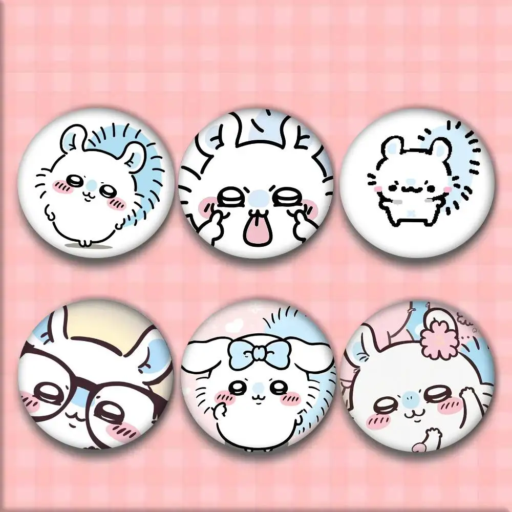 1 قطعة الكرتون لطيف M-momonga-s شارات أنيمي شارة ليزر مستديرة الكرتون بروش الملابس ظهره اكسسوارات التلبيب