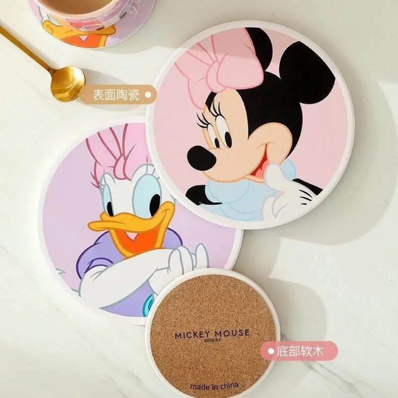 Cartoon cute Disney Mickey Minnie Donald duck men's and women's household anti-scalding and high-temperature insulated coasters