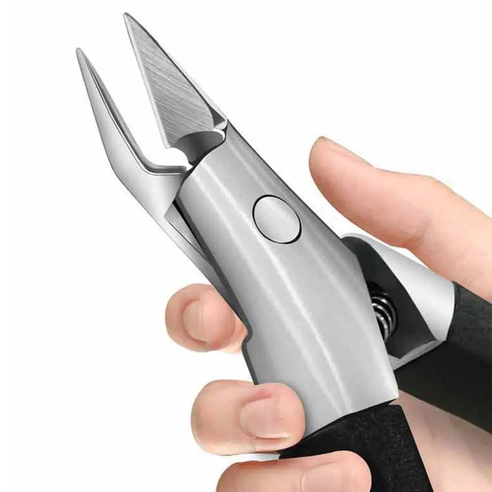 Professionele Anti-Splash Schuine Rand Nagelknipper Roestvrij Stalen Trim Nagels Schuine Teen Nageltrimmers Eagle Snavel Nagelknipper