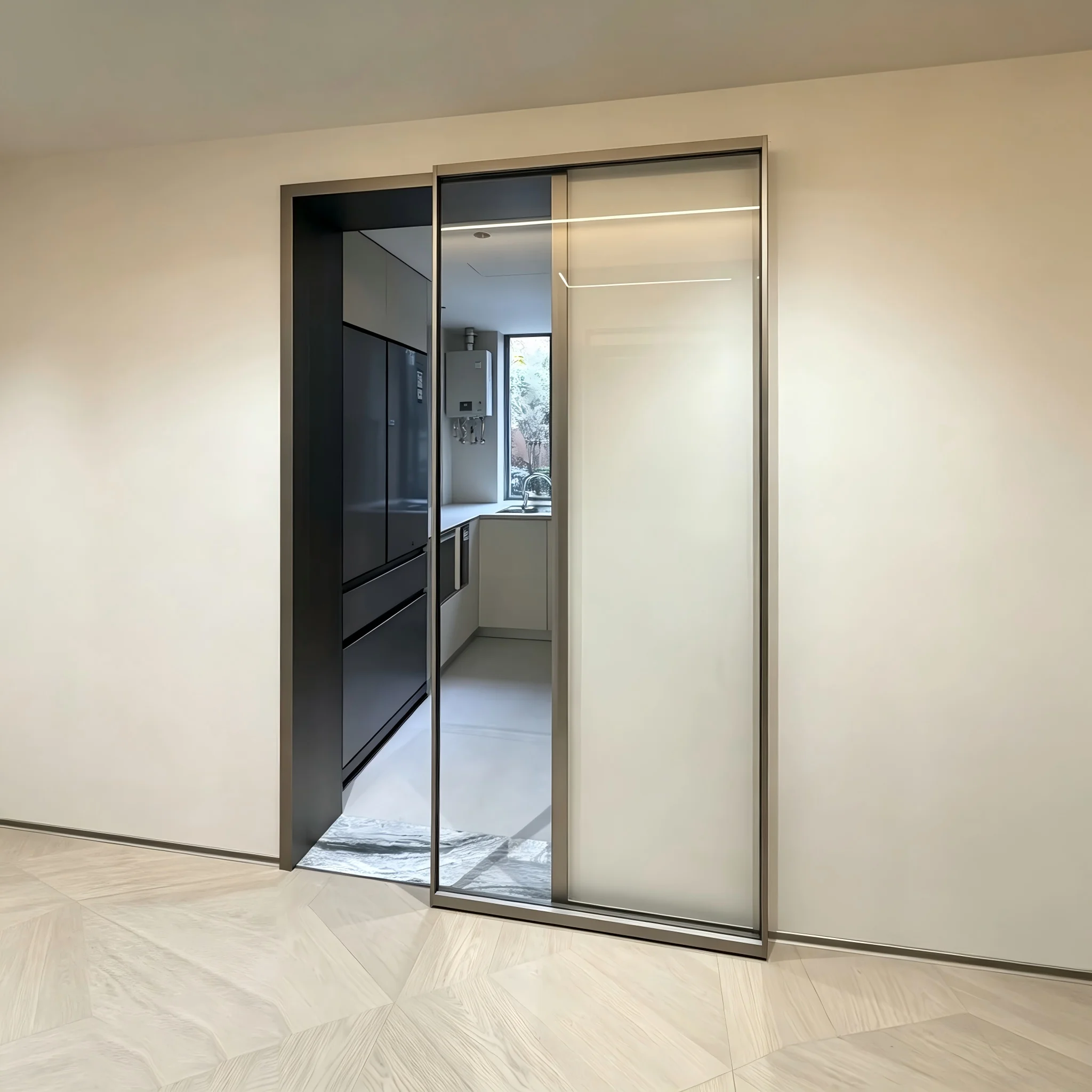 Low Key Luxury Energy Saving Sliding Door Wear Resistant Multi Panel Glass Doors UV Protective Villa Manual Sliding Doors