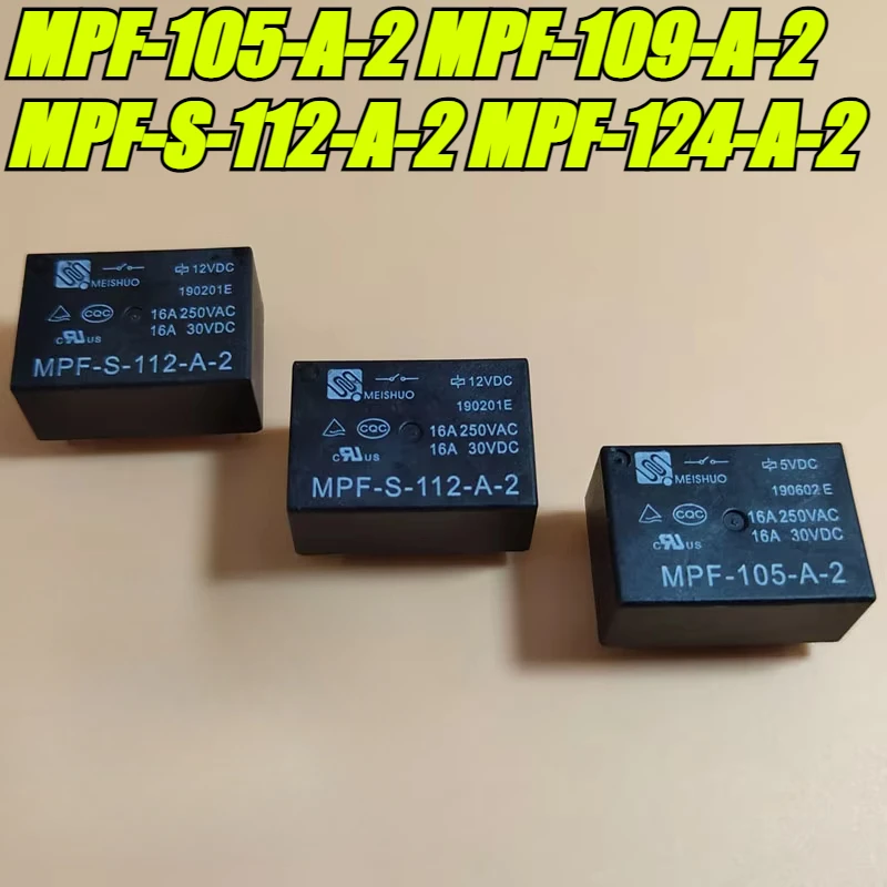 （Brand New Original）1pcs/lot 100% original genuine relay: MPF-105-A-2 MPF-109-A-2 MPF-S-112-A-2 MPF-124-A-2 16A 4pins