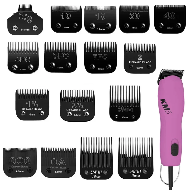 Professional Pet Dog Clipper Detachable Blade For Andis AG, AGC, AGP, AGRC, AGCL/Oster A5/Wahl KM Series Animal Clippers