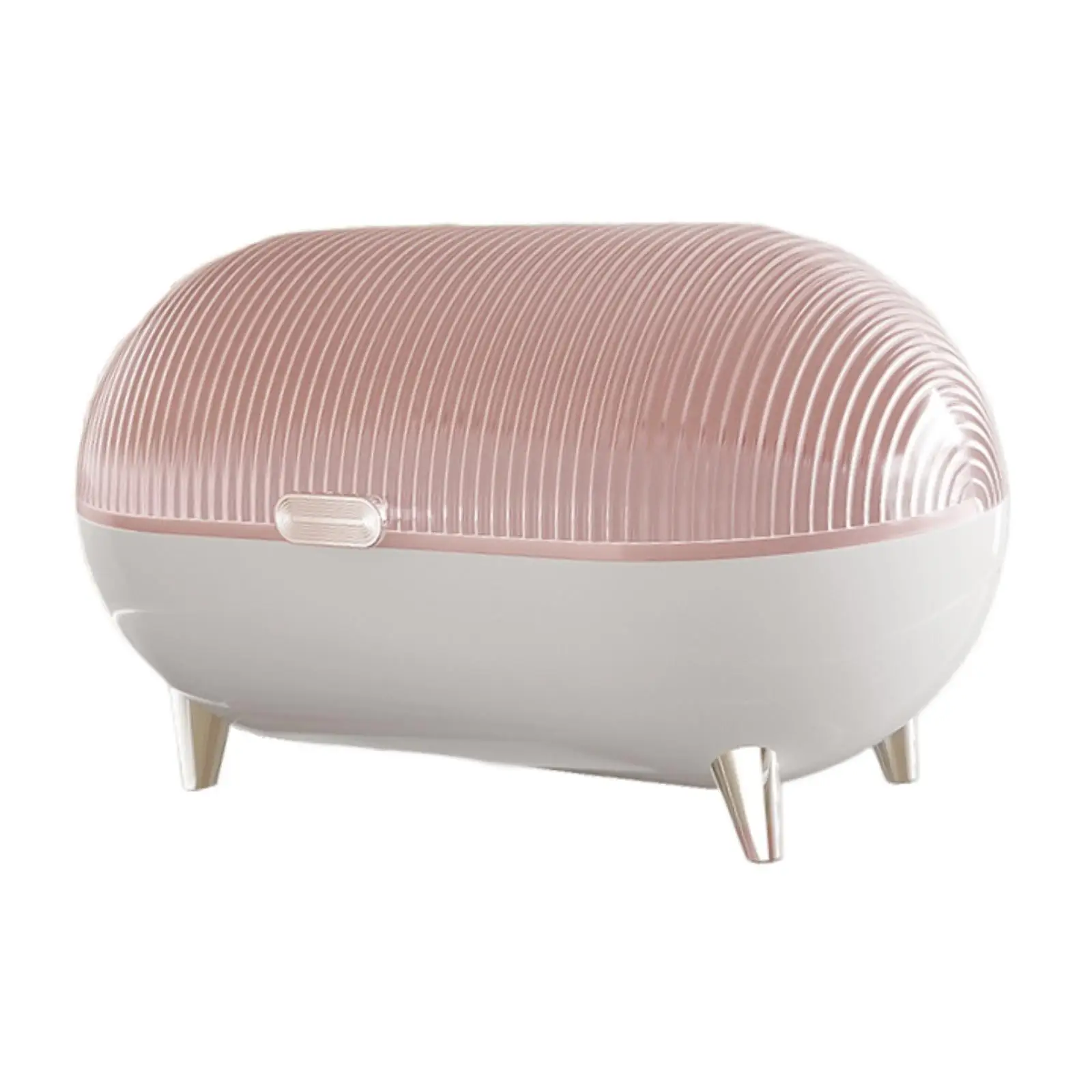 Desktop Storage Box Clear Modern Jewelry Tray for Shelf Entrance Living Room pink