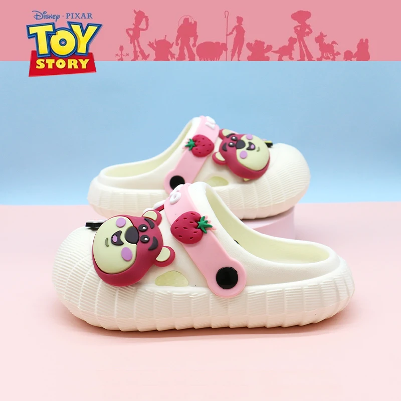 شباشب ديزني كولابورেশন على شكل دب الفراولة مناسبة للاستخدام الداخلي، أحذية شاطئ جديدة للأطفال والكبار، شباشب رائعة للأطفال #3