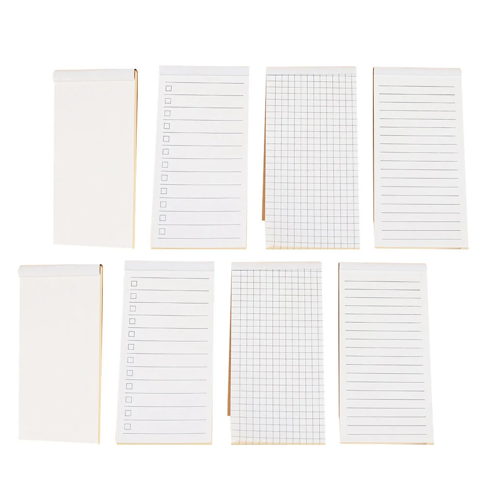 8 szt. Notatników z karteczkami do odrywania, lekkie, przenośne notatniki biurowe, szkolne, dla uczniów, artykuły biurowe, narzędzie do notowania.