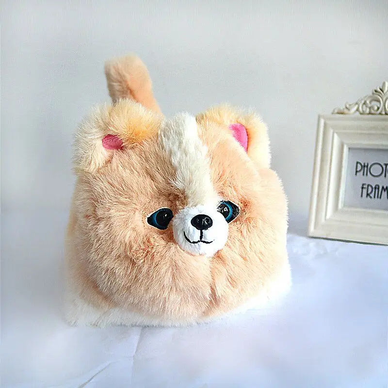 Knuffels Kat Robot Interactief Knuffelig Huisdier Realistisch Elektrisch Gevuld Pluizige Kat met Staart Kwispelende Blaffen Cadeau voor Meisjes Jongens