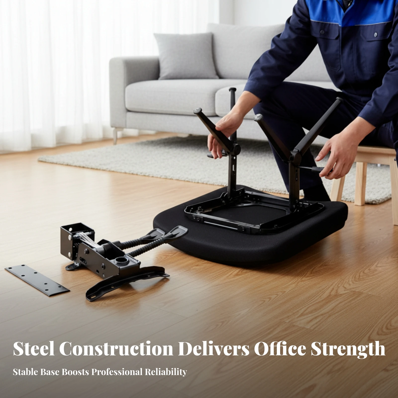 Tilt Control Mechanism Ribbed Grips Office Chair Recline Mechanism Furniture Hardware Bolt Holes
