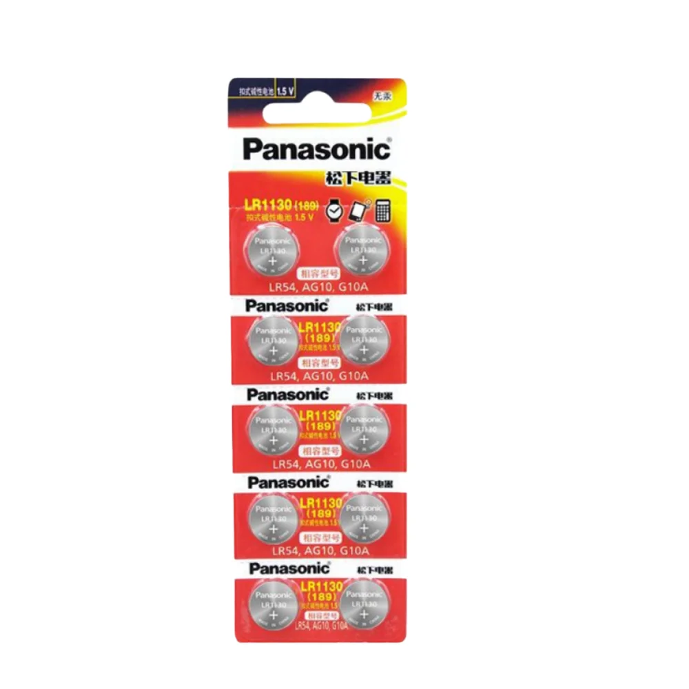 Batería alcalina Panasonic AG10 LR1130 SR54 1,55 V para dispositivos - imagen 5