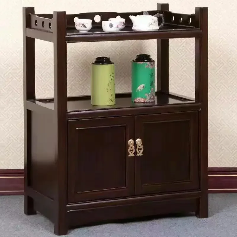 Complete set of solid wood coffee tables with side cabinets and small coffee tables 6