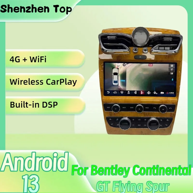 

Android Carplay для Bentley Continental GT Flying Spur 2005-2019, автомобильная магнитола, видеоплеер, мультимедийная навигация, экран GPS