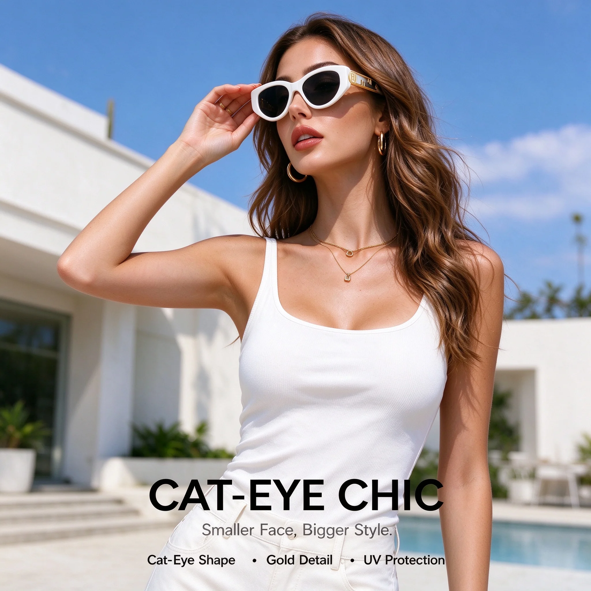Vintage Rock Diamond Shape Metal Frame Sunglasses, Statement Big Logo Embellished Retro Charm Eyewear