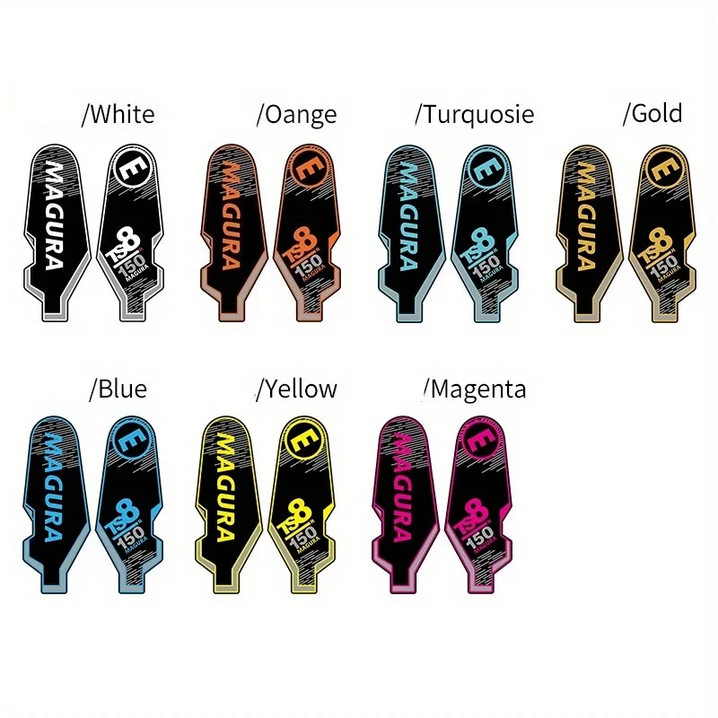 2 PÇS/SET Coleção exclusiva de adesivos de arte Magura TS8, ótima para decoração de capacete, ímãs de geladeira, molduras de bicicleta