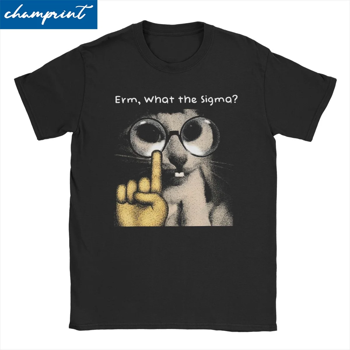 Erm What The Sigma Men Women T Shirt Funny Meme Cat Unique Tees Short Sleeve Round Neck T-Shirt Cotton 4XL 5XL 6XL Clothes