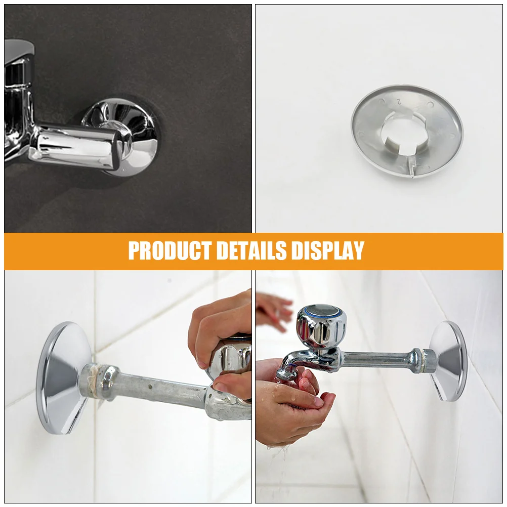 3 قطعة غطاء فتحة صنبور المياه 15 مللي متر لتزيين الصنبور غطاء الصمام المستدير ملحقات حوض المطبخ شفة الأنابيب #2