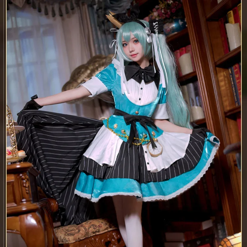 CosplayLove Miku Alice Lolita Dress Cosplay Costume For Girl Halloween Christmas