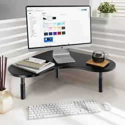 Eary Modern Corner Desk Design Metal Computer Desk Triangular Adjustable Height Office Laptop Stand Keyboard & Mouse Storager