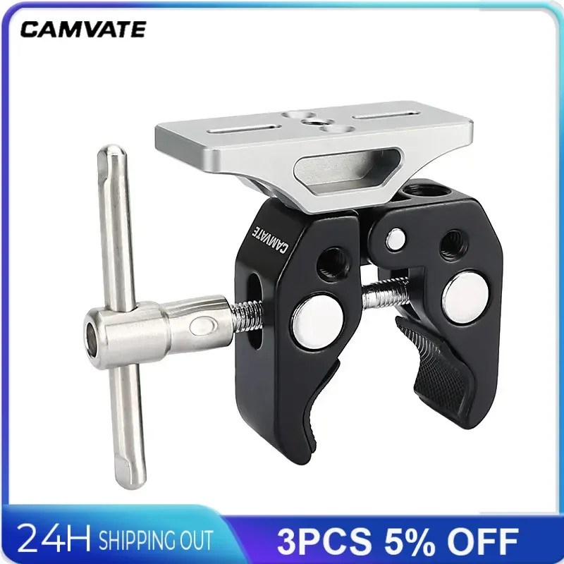 CAMVATE Super Crab Clamp Extension Support For BlackMagic Micro Signal Converter Adapter HDMI To SDI 3G For Digital Camera DVR