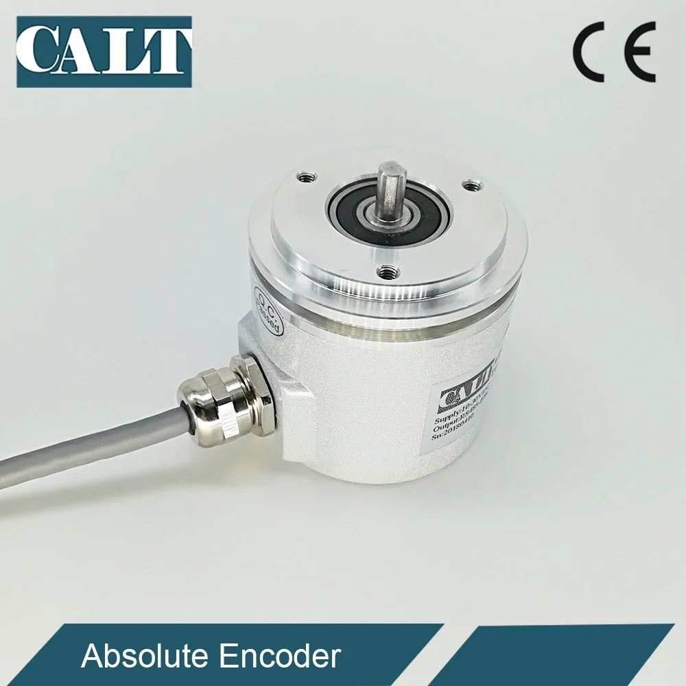 6mm Solid Shaft 24 Bit Multi Turn Absolute Magnetic Rotary Encoder RS485 CAX60S24E06R4B