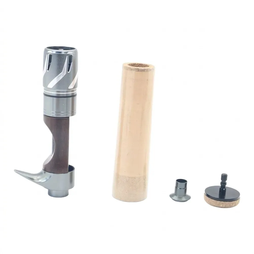 DIY For BFS Rod Handle Kit Hollow Wood Reel Seat Cork Grip Tube Front Rear For Fishing Rod Building Repair Parts Accessories view 6