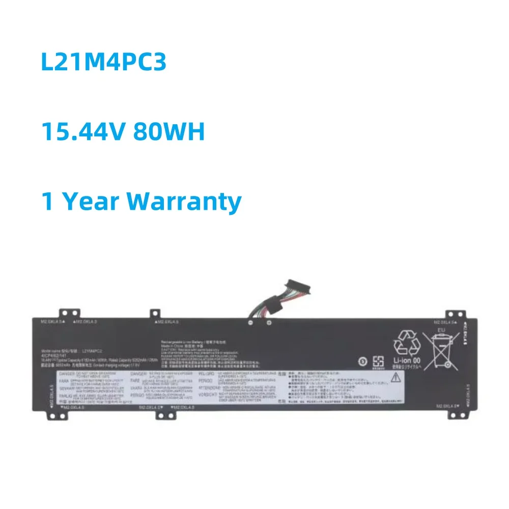 L21M4PC3 L21C4PC1 L21B4PC0 L21M4PC2 80WH Laptop Battery For Lenovo Y7000P R7000P Y9000K R9000P 2022 Y9000P Legion 5 15IAH7