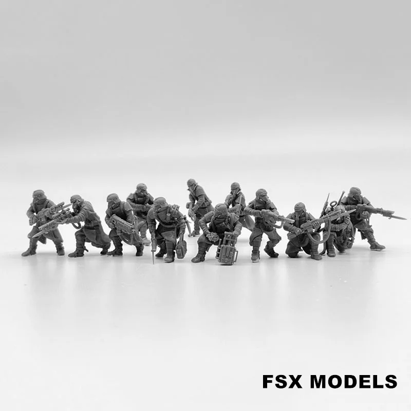 Imperial Force  Death Division Kill Resin Model Kit Miniature War Gaming Unpainted Soldier Figures 28mm Scale Tabletop Gaming